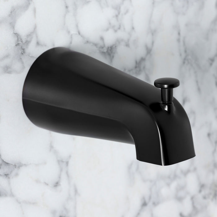 Kingston Restoration KS36300PL Double-Handle 3-Hole Thermostatic Tub and Shower Faucet with Plunger Diverter, Matte Black