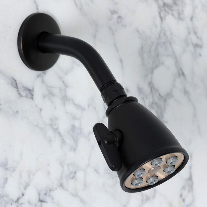 Kingston Restoration KS36300PL Double-Handle 3-Hole Thermostatic Tub and Shower Faucet with Plunger Diverter, Matte Black