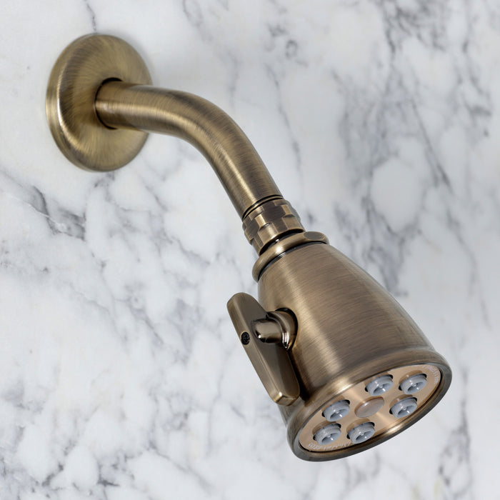 Kingston Restoration KS36330AL Double-Handle 3-Hole Thermostatic Tub and Shower Faucet with Plunger Diverter, Antique Brass