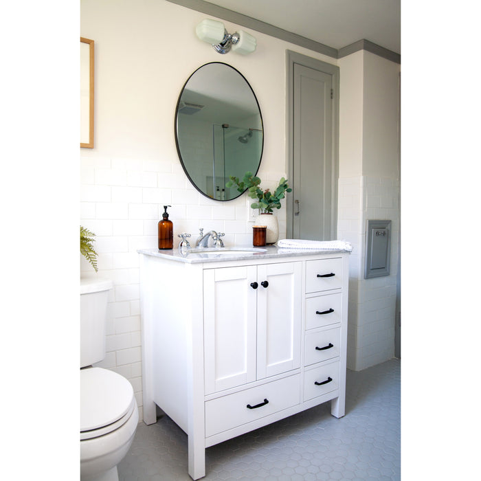 Kingston Heirloom KS3961AX - Restoration Two-Handle 3-Hole Deck Mount Widespread Bathroom Faucet with Brass Pop-Up, Polished Chrome