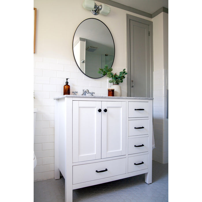 Kingston Heirloom KS3961AX - Restoration Two-Handle 3-Hole Deck Mount Widespread Bathroom Faucet with Brass Pop-Up, Polished Chrome