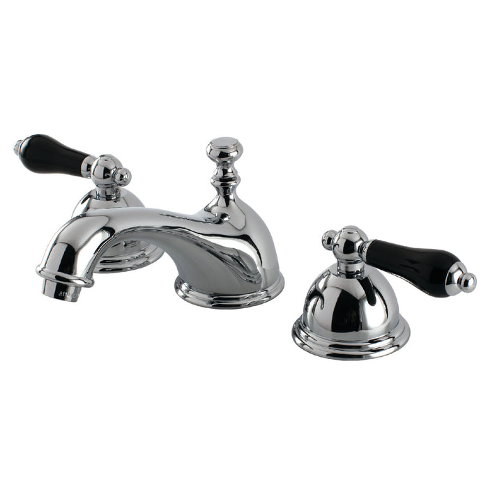 Kingston Heirloom KS3961PKL - Duchess Two-Handle 3-Hole Deck Mount Widespread Bathroom Faucet with Brass Pop-Up, Polished Chrome