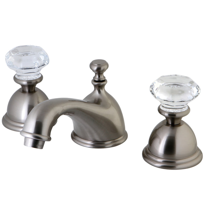 Kingston Heirloom KS3968WCL - Celebrity Two-Handle 3-Hole Deck Mount Widespread Bathroom Faucet with Brass Pop-Up, Brushed Nickel