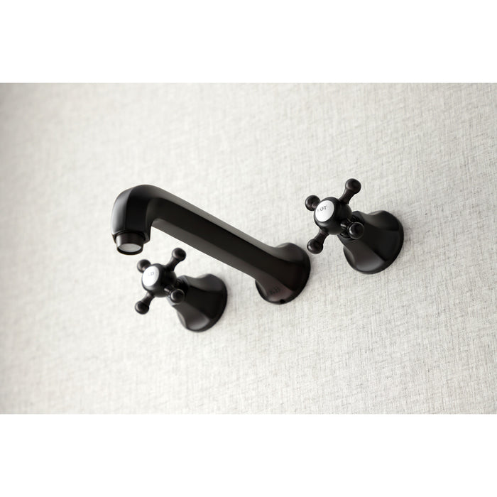 Kingston Tulare KS4025BX - Metropolitan Two-Handle 3-Hole Wall Mount Tub Faucet, Oil Rubbed Bronze