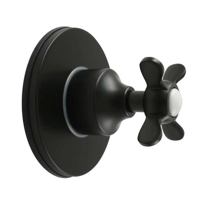 Kingston Tulare KS4030BEX - Essex Single-Handle Six-Way Diverter Valve with Round Trim Kit, Matte Black