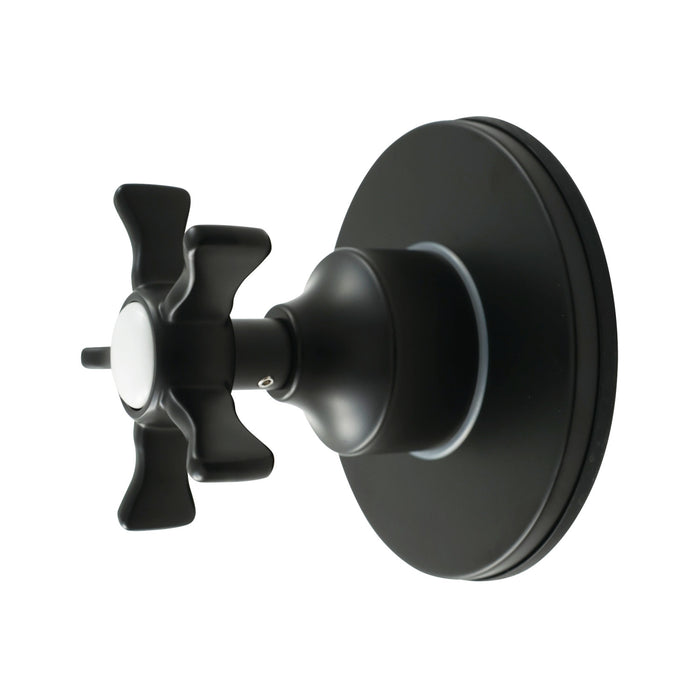 Kingston Tulare KS4030NX - Hamilton Single-Handle Six-Way Diverter Valve with Round Trim Kit, Matte Black