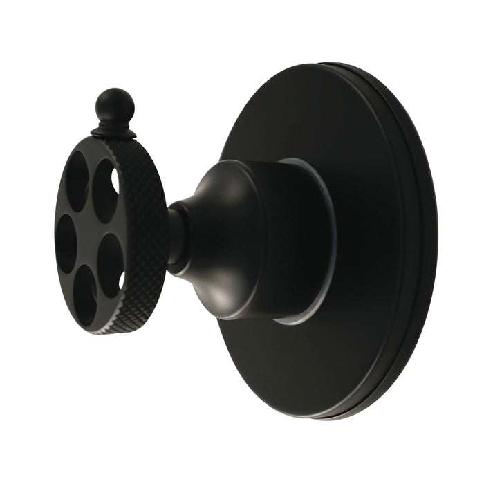 Kingston Sona KS4030RKX - Webb Single-Handle Six-Way Diverter Valve with Knurled Handle and Round Trim Kit, Matte Black