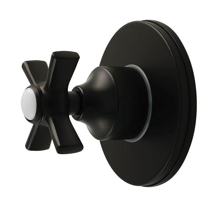 Kingston Tulare KS4030ZX - Millennium Single-Handle Six-Way Diverter Valve with Round Trim Kit, Matte Black