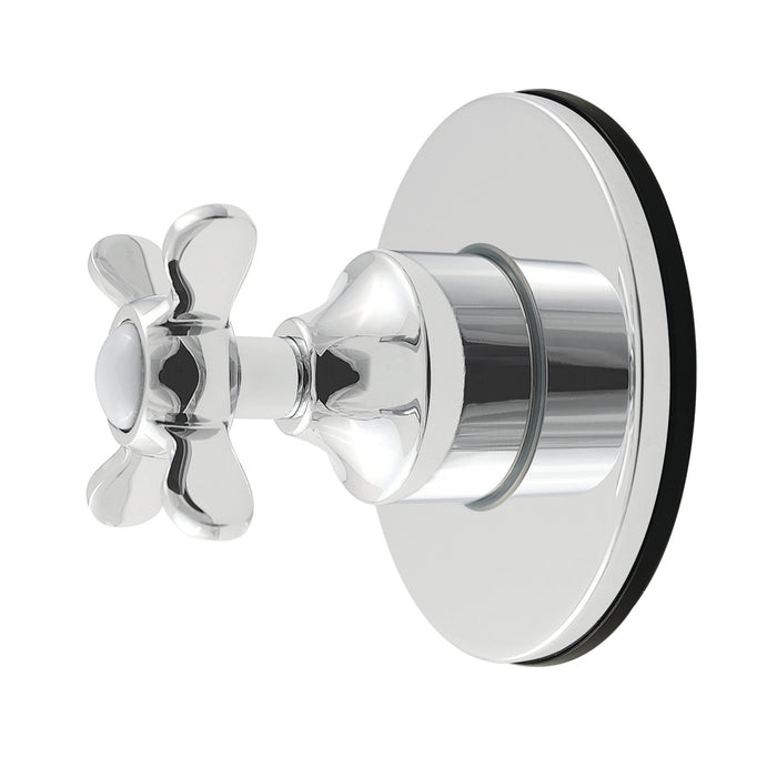 Kingston Tulare KS4031BEX - Essex Single-Handle Six-Way Diverter Valve with Round Trim Kit, Polished Chrome
