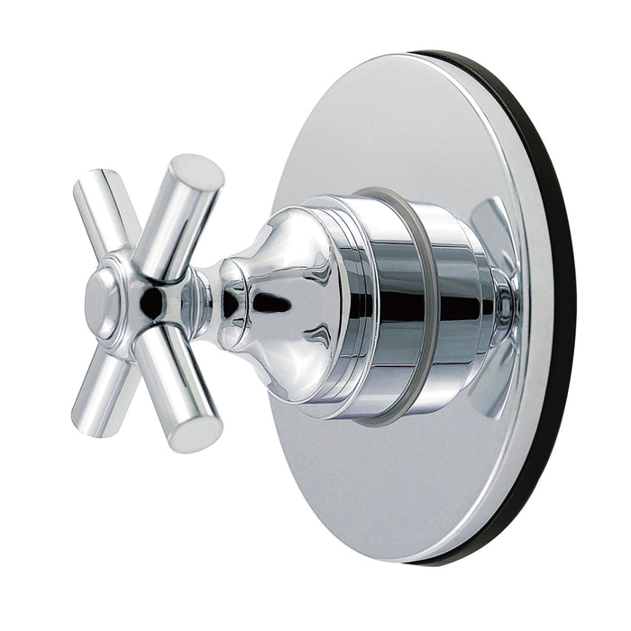 Kingston Tulare KS4031EX - Elinvar Single-Handle Six-Way Diverter Valve with Round Trim Kit, Polished Chrome