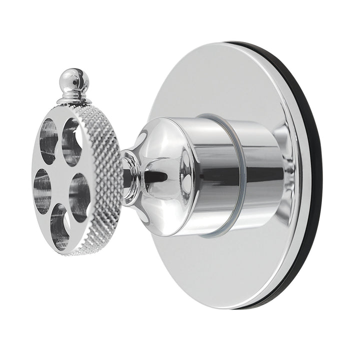 Kingston Sona KS4031RKX - Webb Single-Handle Six-Way Diverter Valve with Knurled Handle and Round Trim Kit, Polished Chrome