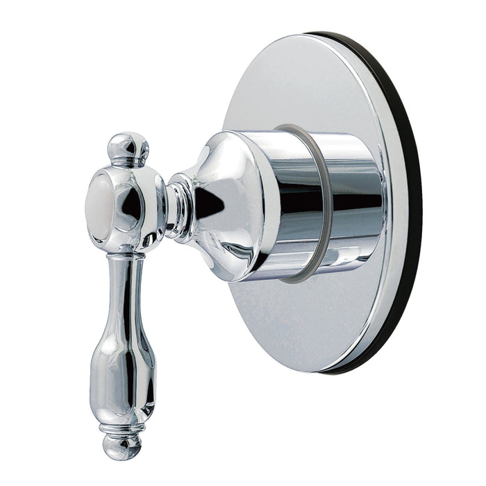 Kingston Heirloom KS4031TAL - Tudor Single-Handle Six-Way Diverter Valve with Round Trim Kit, Polished Chrome