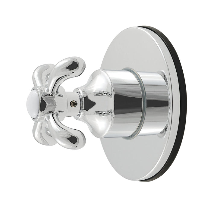 Kingston Heirloom KS4031TX - French Country Single-Handle Six-Way Diverter Valve with Round Trim Kit, Polished Chrome