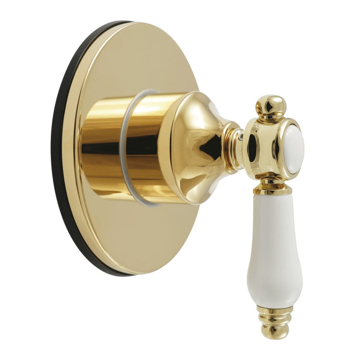 Kingston Heirloom KS4032BPL - Bel-Air Single-Handle Six-Way Diverter Valve with Round Trim Kit, Polished Brass