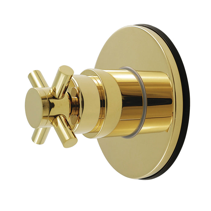 Kingston Sona KS4032DX - Concord Single-Handle Six-Way Diverter Valve with Round Trim Kit, Polished Brass