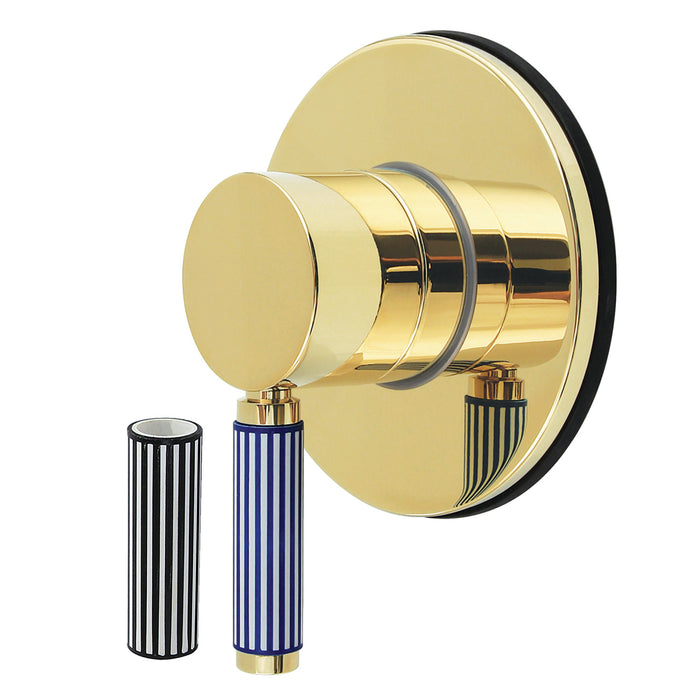 Kingston Sona KS4032KPS - Verona Single-Handle Six-Way Diverter Valve with Round Trim Kit, Polished Brass