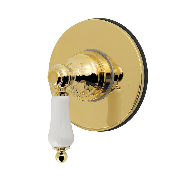 Kingston Heirloom KS4032PL - Restoration Single-Handle Six-Way Diverter Valve with Round Trim Kit, Polished Brass