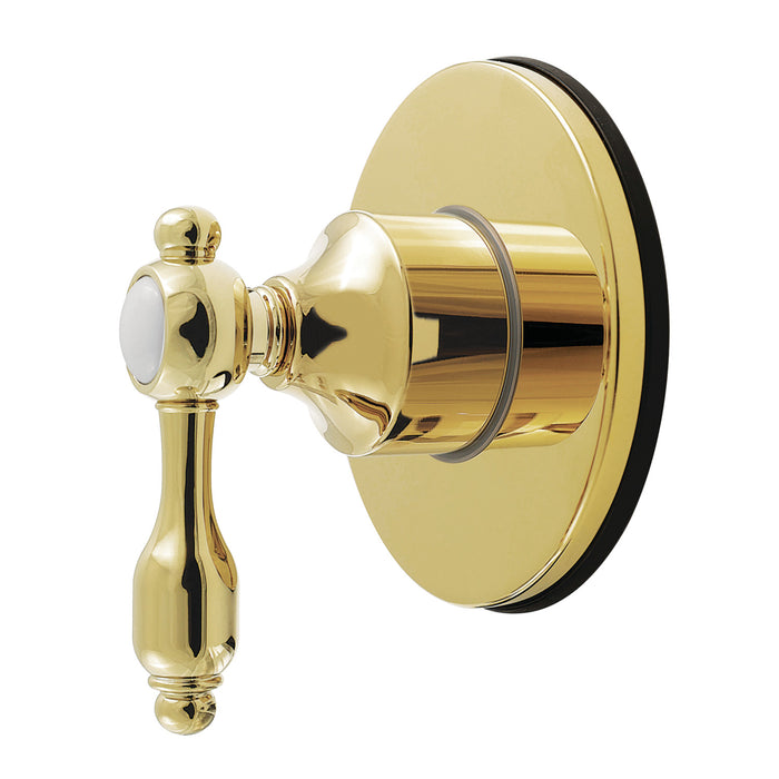 Kingston Heirloom KS4032TAL - Tudor Single-Handle Six-Way Diverter Valve with Round Trim Kit, Polished Brass