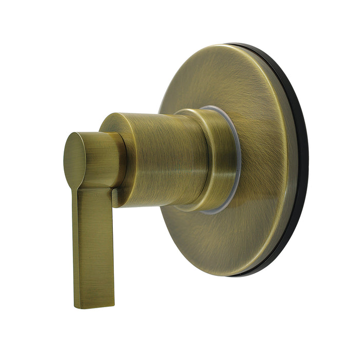 Kingston Sona KS4033NDL - NuvoFusion Single-Handle Six-Way Diverter Valve with Round Trim Kit, Antique Brass
