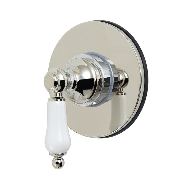 Restoration KS4036PL Single-Handle Six-Way Diverter Valve with Round Trim Kit, Polished Nickel