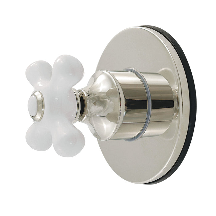 Kingston Heirloom KS4036PX - Restoration Single-Handle Six-Way Diverter Valve with Round Trim Kit, Polished Nickel