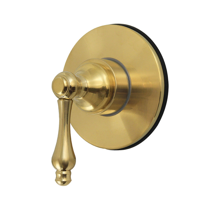 Kingston Heirloom KS4037AL - Restoration Single-Handle Six-Way Diverter Valve with Round Trim Kit, Brushed Brass