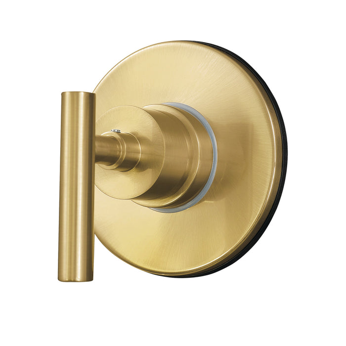 Kingston Sona KS4037CML - Manhattan Single-Handle Six-Way Diverter Valve with Round Trim Kit, Brushed Brass