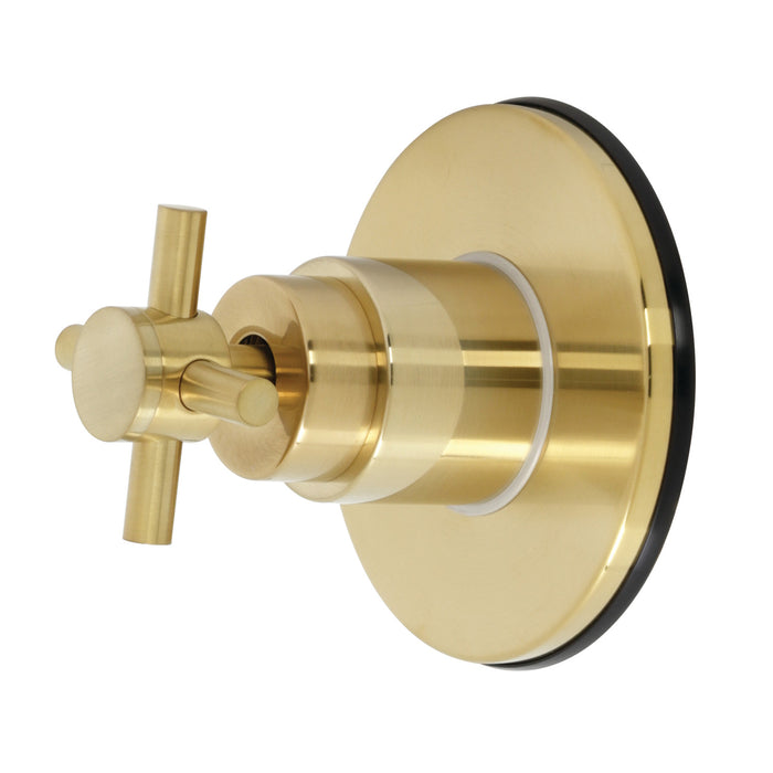 Kingston Sona KS4037DX - Concord Single-Handle Six-Way Diverter Valve with Round Trim Kit, Brushed Brass
