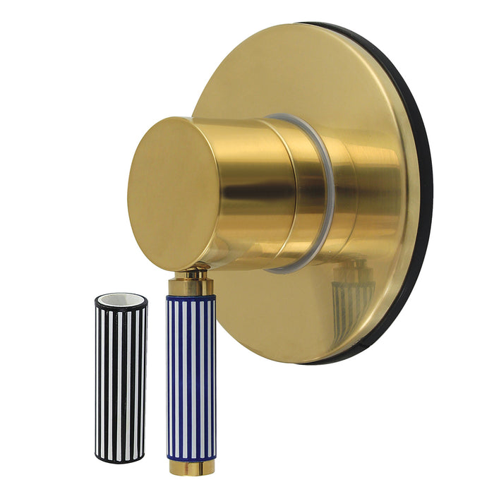 Kingston Sona KS4037KPS - Verona Single-Handle Six-Way Diverter Valve with Round Trim Kit, Brushed Brass
