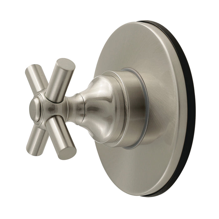 Kingston Tulare KS4038EX - Elinvar Single-Handle Six-Way Diverter Valve with Round Trim Kit, Brushed Nickel