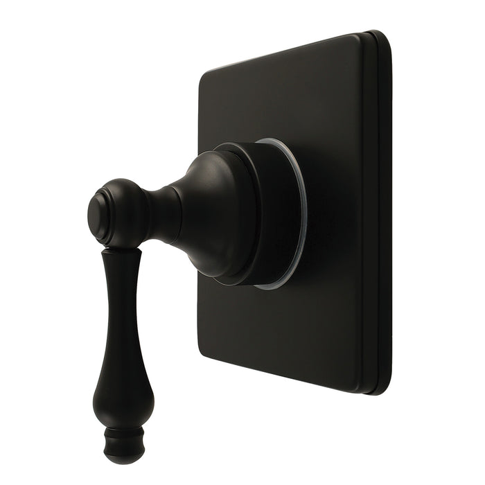 Kingston Heirloom KS4040AL - Restoration Single-Handle Six-Way Diverter Valve with Square Trim Kit, Matte Black