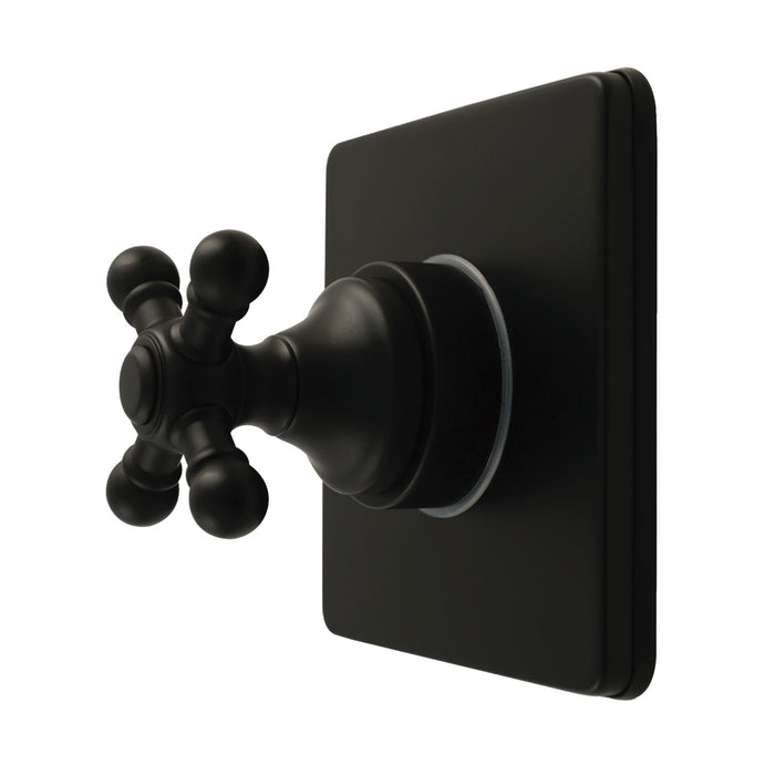 Metropolitan KS4040BX Single-Handle Six-Way Diverter Valve with Square Trim Kit, Matte Black