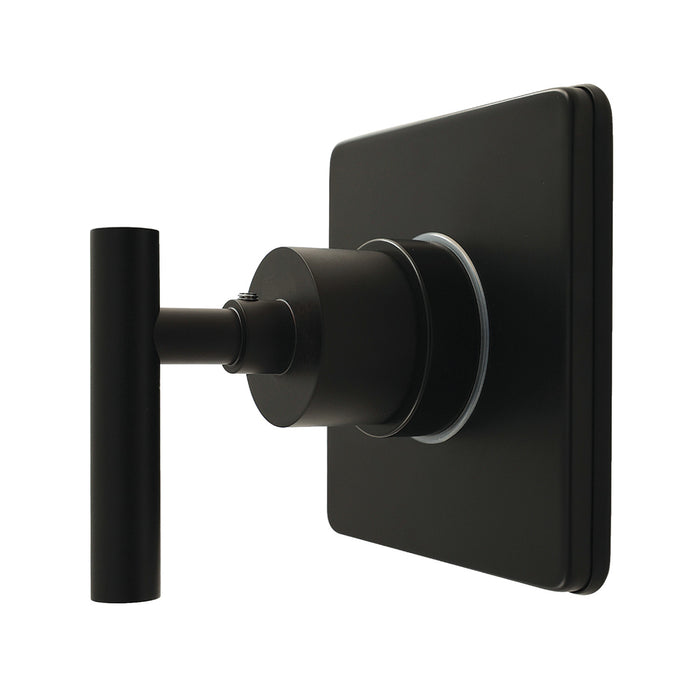 Kingston Sona KS4040CML - Manhattan Single-Handle Six-Way Diverter Valve with Square Trim Kit, Matte Black