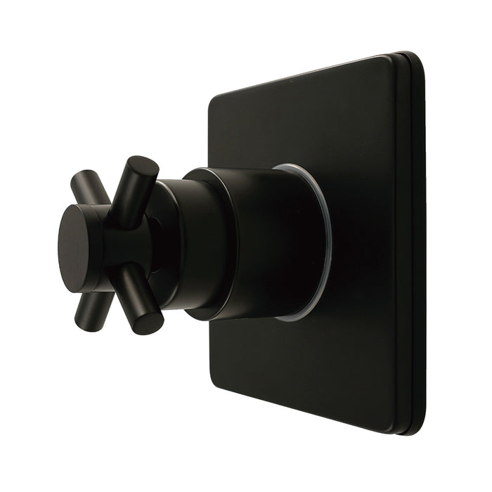 Kingston Sona KS4040DX - Concord Single-Handle Six-Way Diverter Valve with Square Trim Kit, Matte Black