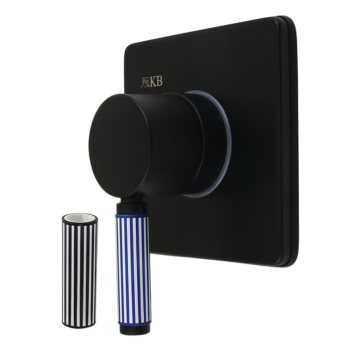 Kingston Sona KS4040KPS - Verona Single-Handle Six-Way Diverter Valve with Square Trim Kit, Matte Black