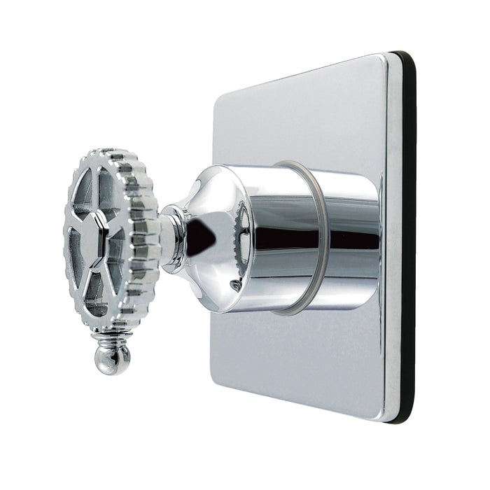 Kingston Sona KS4041CG - Fuller Single-Handle Six-Way Diverter Valve with Square Trim Kit, Polished Chrome