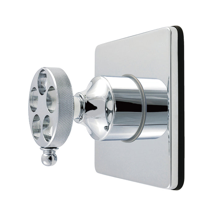 Kingston Sona KS4041RKZ - Wendell Single-Handle Six-Way Diverter Valve with Knurled Handle and Square Trim Kit, Polished Chrome