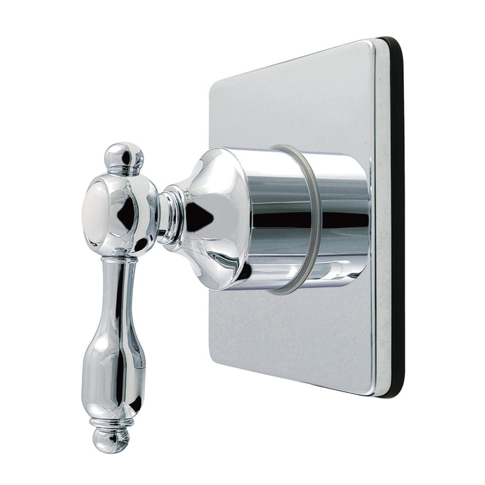 Kingston Heirloom KS4041TAL - Tudor Single-Handle Six-Way Diverter Valve with Square Trim Kit, Polished Chrome