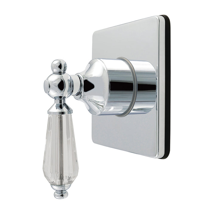 Kingston Heirloom KS4041WLL - Willshire Single-Handle Six-Way Diverter Valve with Square Trim Kit, Polished Chrome