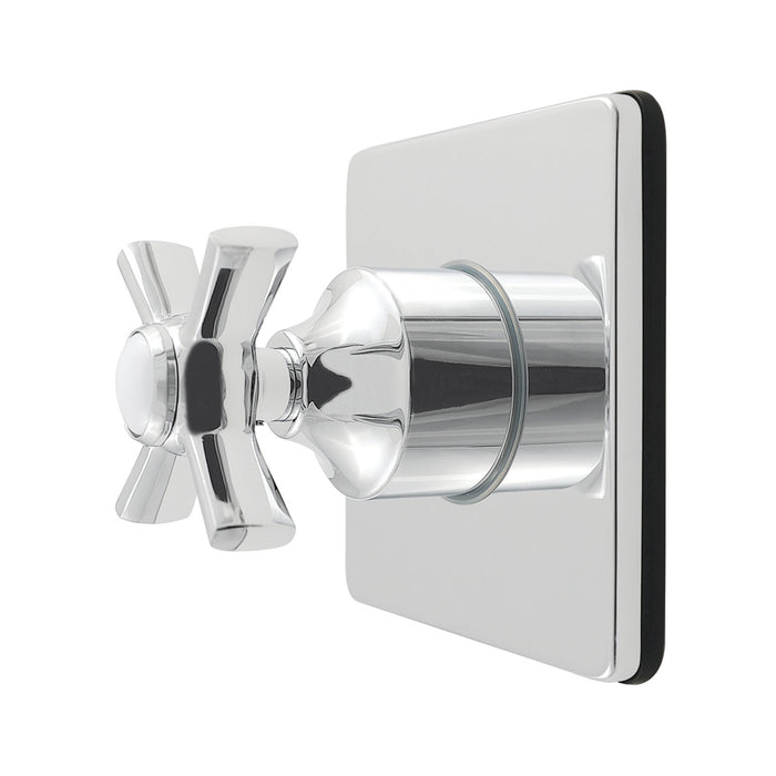 Kingston Tulare KS4041ZX - Millennium Single-Handle Six-Way Diverter Valve with Square Trim Kit, Polished Chrome