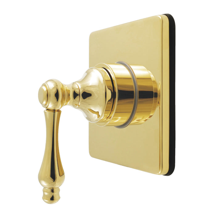 Kingston Heirloom KS4042AL - Restoration Single-Handle Six-Way Diverter Valve with Square Trim Kit, Polished Brass