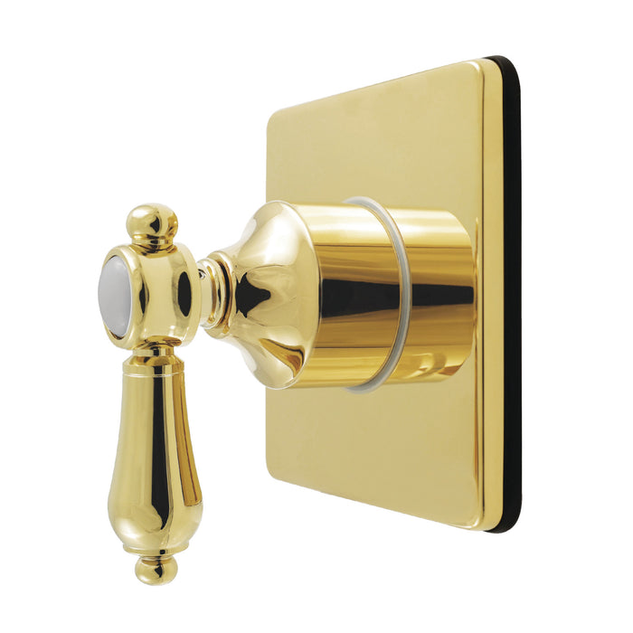 Kingston Heirloom KS4042BAL - Heirloom Single-Handle Six-Way Diverter Valve with Square Trim Kit, Polished Brass