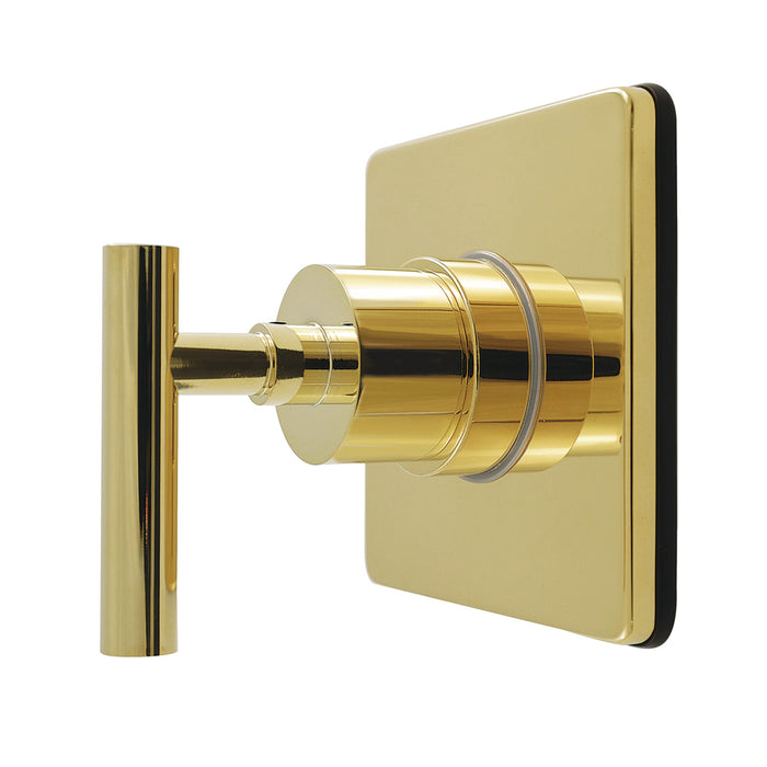 Kingston Sona KS4042CML - Manhattan Single-Handle Six-Way Diverter Valve with Square Trim Kit, Polished Brass