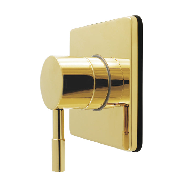 Kingston Sona KS4042DL - Concord Single-Handle Six-Way Diverter Valve with Square Trim Kit, Polished Brass