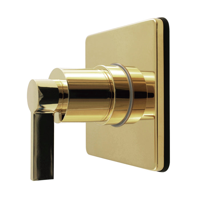 Kingston Sona KS4042NDL - NuvoFusion Single-Handle Six-Way Diverter Valve with Square Trim Kit, Polished Brass