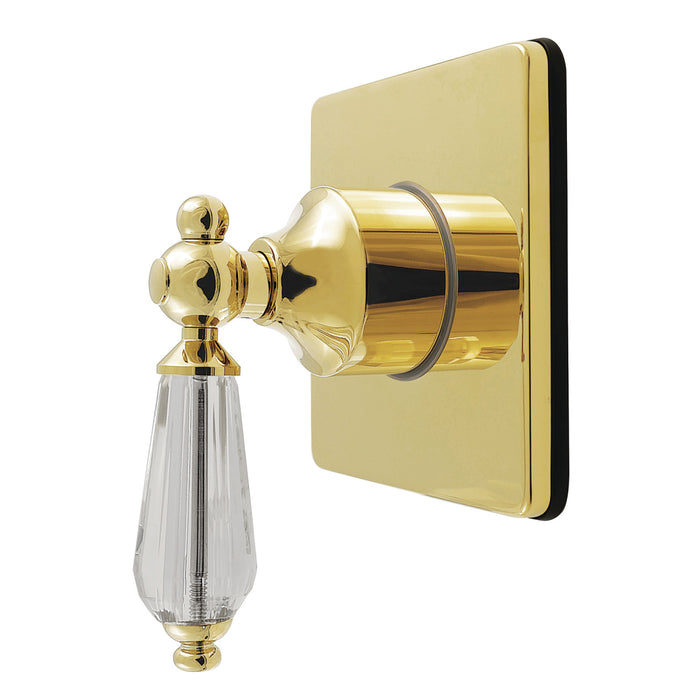 Kingston Heirloom KS4042WLL - Willshire Single-Handle Six-Way Diverter Valve with Square Trim Kit, Polished Brass