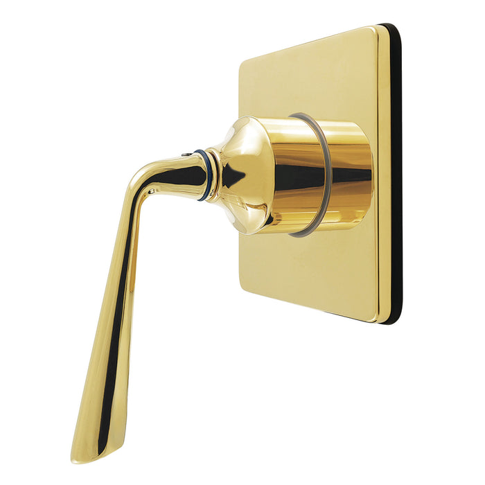 Kingston Tulare KS4042ZL - Silver Sage Single-Handle Six-Way Diverter Valve with Square Trim Kit, Polished Brass