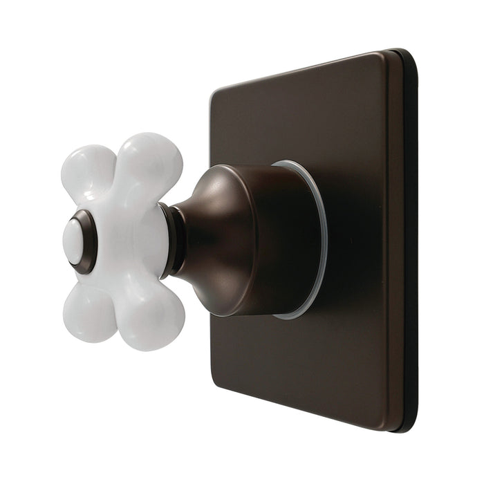 Kingston Heirloom KS4045PX - Restoration Single-Handle Six-Way Diverter Valve with Square Trim Kit, Oil Rubbed Bronze