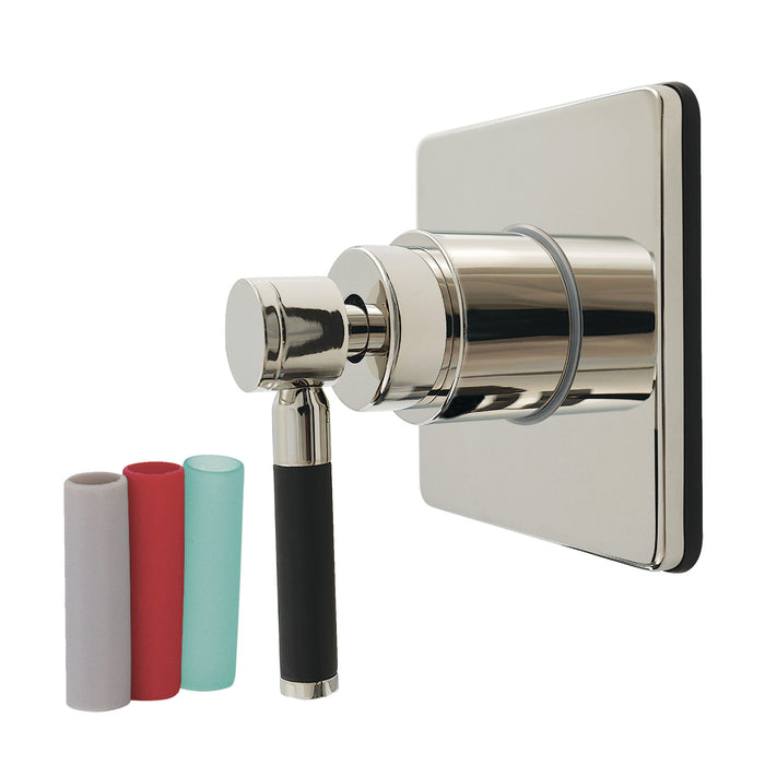 Kingston Sona KS4046DKL - Kaiser Single-Handle Six-Way Diverter Valve with Square Trim Kit, Polished Nickel
