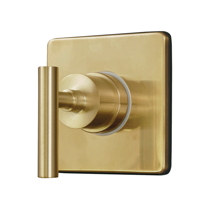 Kingston Sona KS4047CML - Manhattan Single-Handle Six-Way Diverter Valve with Square Trim Kit, Brushed Brass